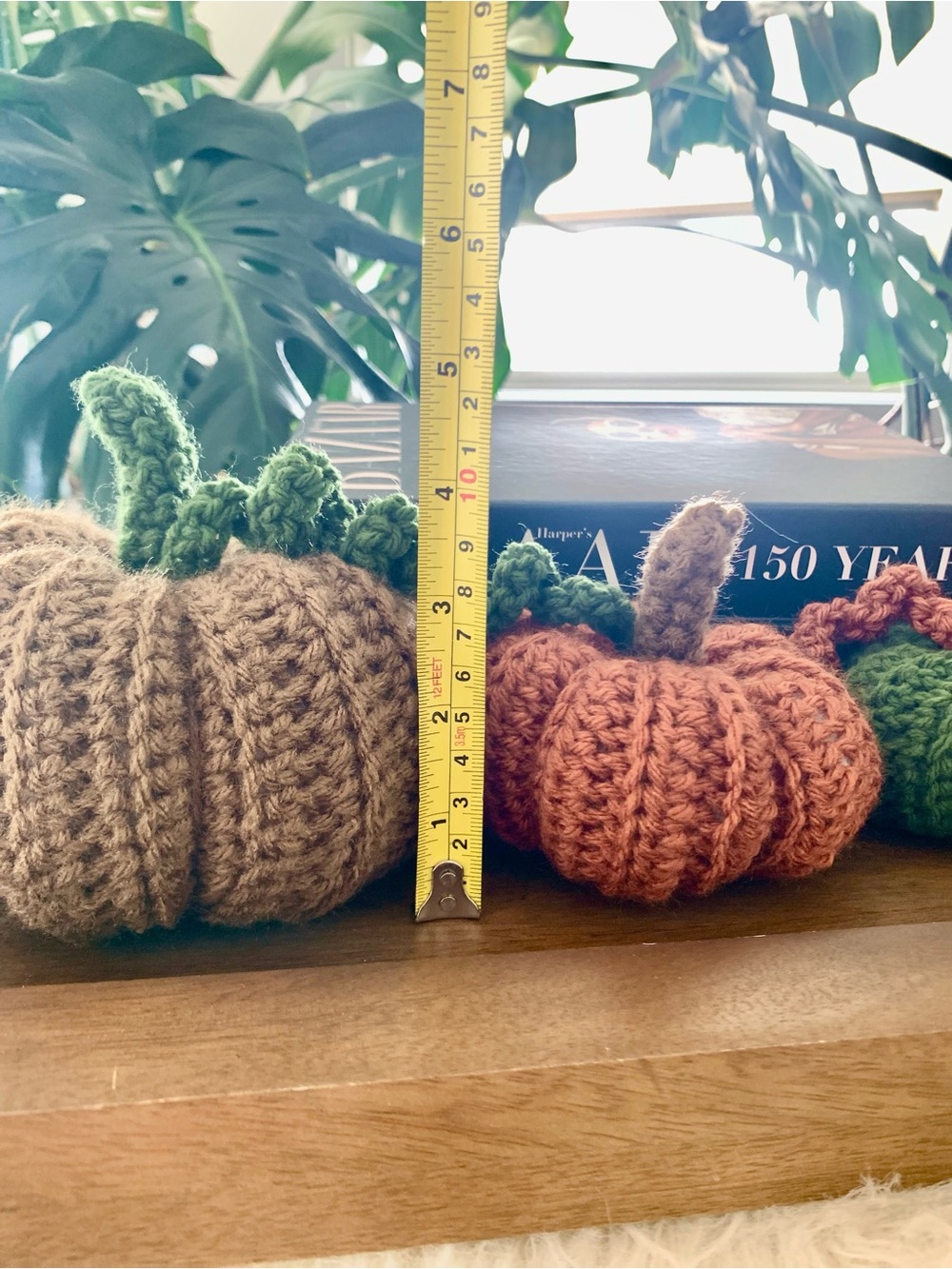 Autumn Fall Pumpkin crochet decor set of four - Picture 6 of 6